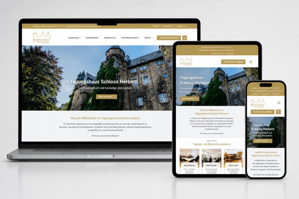 Schloss Herborn – Webdesign von klank media Schloss Herborn – Webdesign von klank media